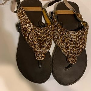 Brand new handmade beaded shoes